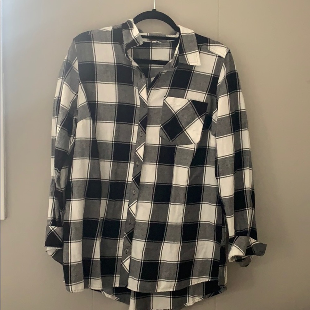 Black and white flannel